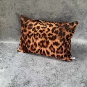 coussin décoratif léopard texture velours tissu velvet