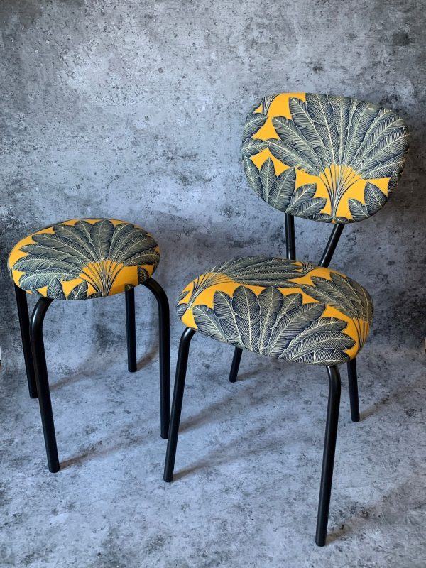Tabouret n°45 Arbre du Voyageur Curry - VENDU – Image 3